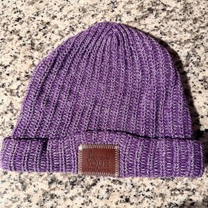 Love Your Melon Purple Knit Beanie